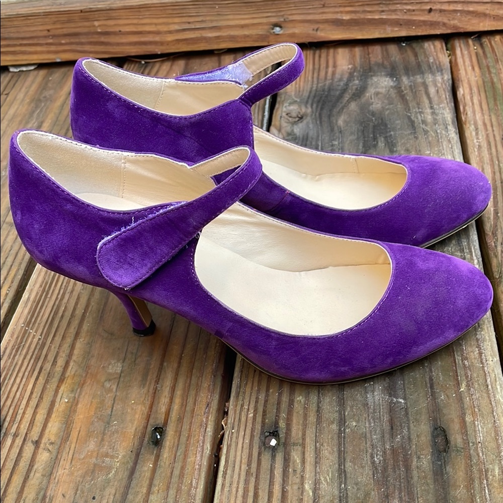 Purple Mary Jane Heels Size EU 38